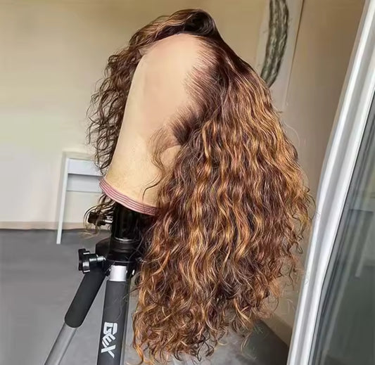 ✨ HONEY BROWN DEEP WAVE LUXURY VIRGIN WIG