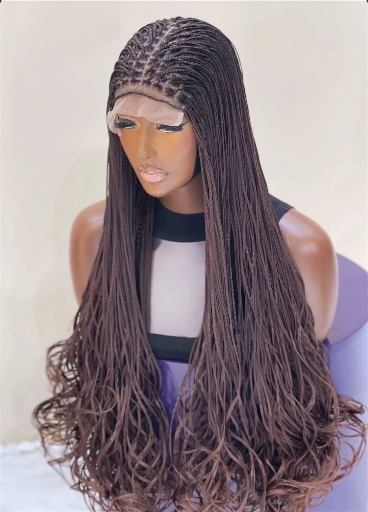 “The Signature French Curl Collection” – 5x5 Lace Braided Wigs