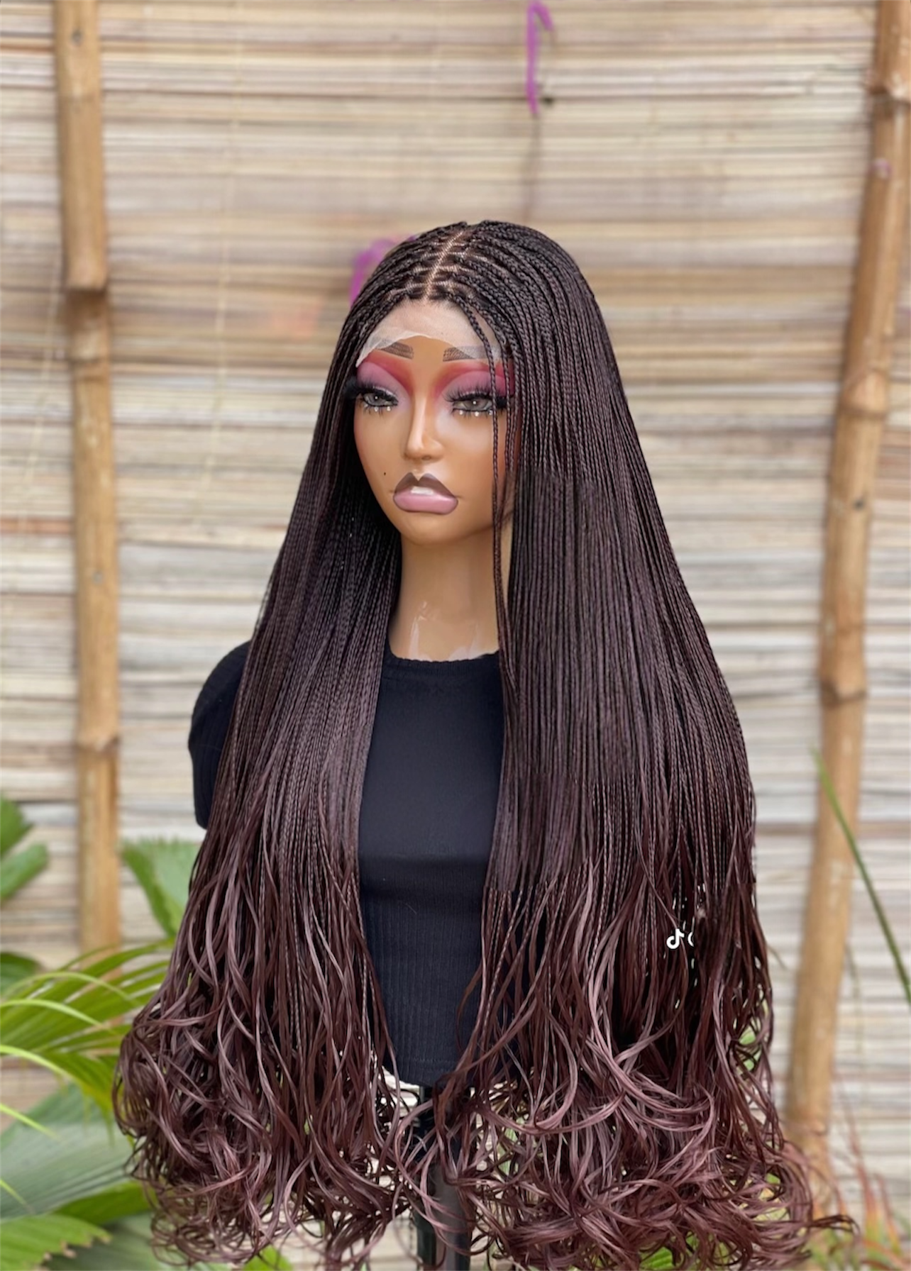 The Sleek French Curl-Tip 4x4 Braided Wig Collection